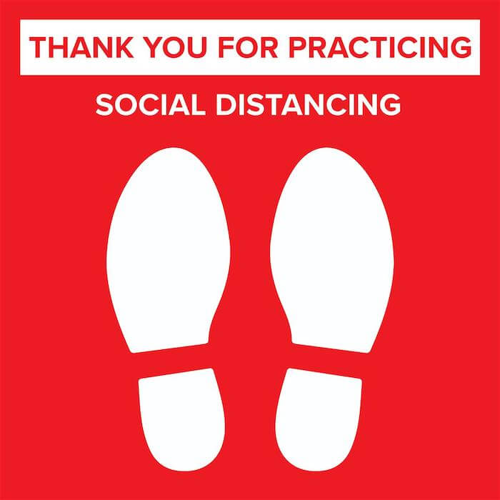 Social Distance signage